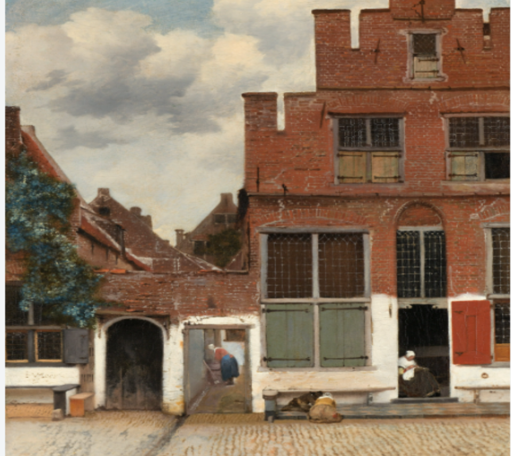 Vermeer-delfte bir sokak